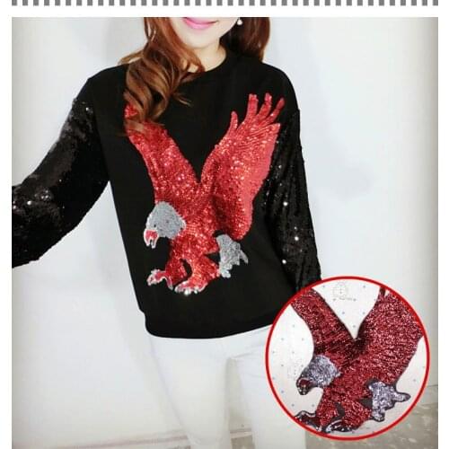 10 pcs Big red eagle cartoon Embroidered Sew On patch Motif Applique Wholesale DIY family pack accessory