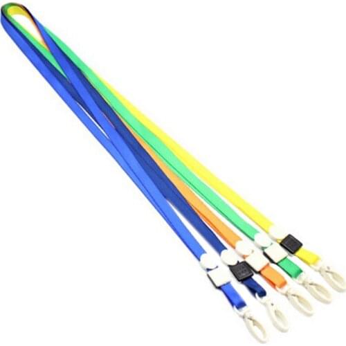 10pcs/lot Neck Strap Lanyard Safety Breakaway For Mobile Phone USB Holder ID Name Badge Holder Keys Metal Clip