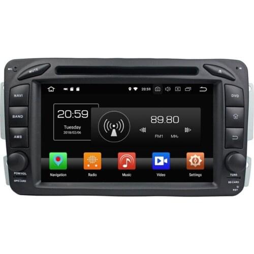 2 din 7" Android 8.0 Octa Core Car DVD GPS for Mercedes Benz ML W163 CLK W209 C-Class W203 SLK W170 E-Class W210 A-Class W168