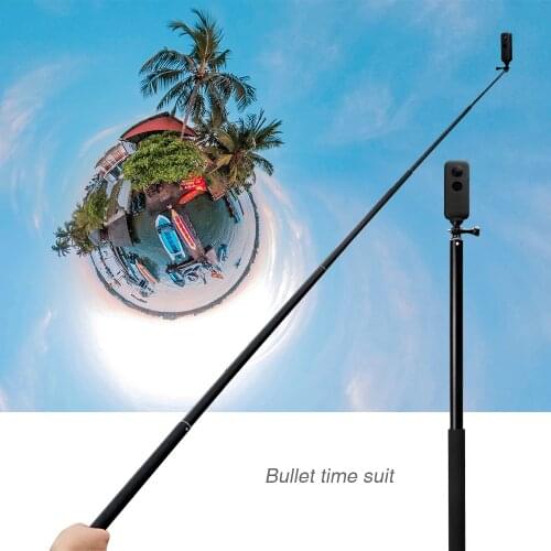 2m Extension Rod Selfie Stick Aluminum Alloy for Sjcam Xiaomi Yi 4K Insta 360 One X Monopod Panorama Camera Accessories
