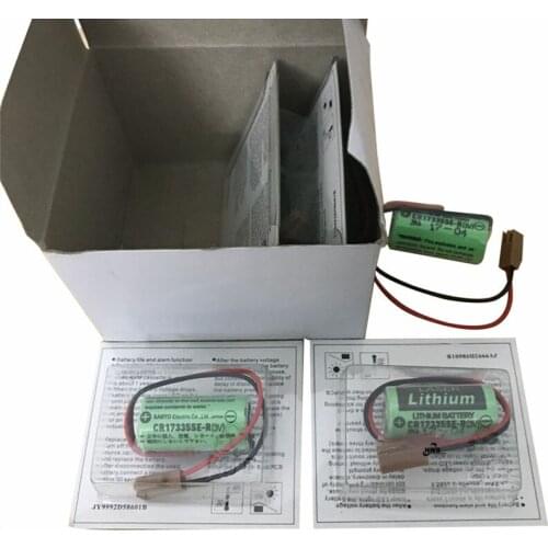 20pcs Original New CR17335SE-R(3V) CR17335SE-R CR17335 CR2/3A 3V PLC Lithium Battery with plugs / connectors Free Shipping