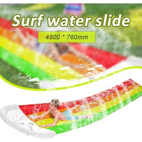 4.8*0.7m Water Fun Lawn Water Pool Inflation Summer Backyard Outdoor Lawn Water Toy for Kids Adults