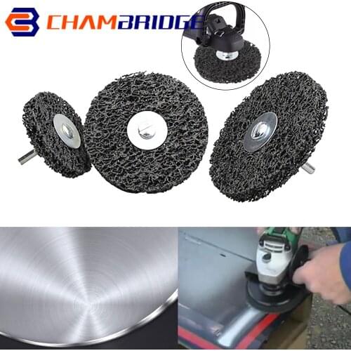 50/70/100mm Rust Removal Disc Cleaning Disc Polishing Wheel with Mandrel For Paint Rust Removal Auto Surface Abrasive Tools