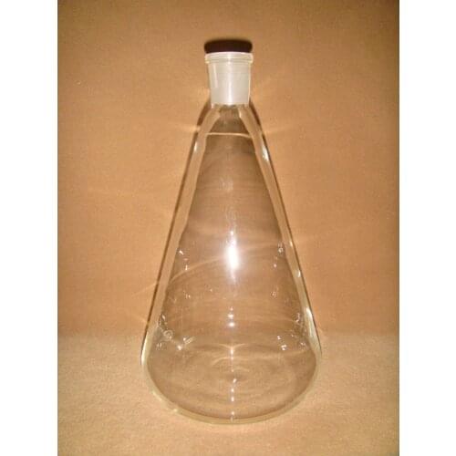 5000ML,Glass Erlenmeyer Flask,glass conical flask,neck 24/40,Lab glassware Flask