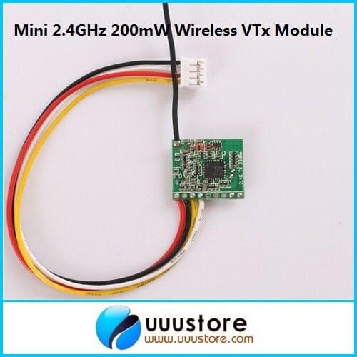 2.4GHz 200mW 8 channel Audio Video Transmission Module mini wireless av transmitter