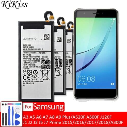 Battery For Samsung Galaxy A3 A5 A7 A8 A9/J1 J2 J3 J5 J7 2015 2016 2017 Edition SM A300F/FU A510F/M A520F A500F J120F/A J510F/G