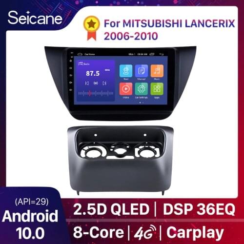 Seicane Android 10.0 2Din Head Unit WiFi Car Radio Stereo GPS Tochscreen Multimedia Player For MITSUBISHI LANCER IX 2006-2010