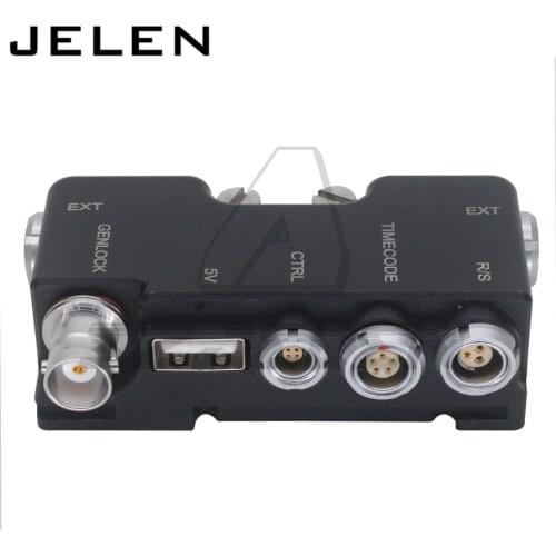 B-Box RED KOMODO EXT9-pin splitter-R/S (3pin Fischer) Time code (0B 5pin) CTRL (00B 4pin) 5V (USB) Genlock (BNC)