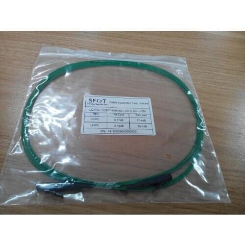 Free shipping,Fiber Optic Patch Cord,LC/PC-LC/PC,MM,0.9mm,3M,Simplex with LC Optical Connector, High Return Loss
