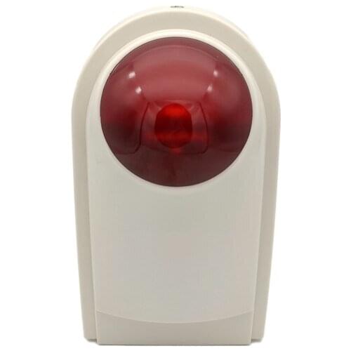 433mhz 120db Red Light Siren Alarm Wireless Flash Strobe Outdoor Waterproof Sound Siren Home Security Protect Alarm System