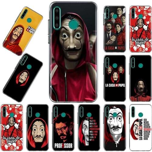 Money Heist House La Casa De Papel Phone Case For Huawei Y6 Y7 Y8 Y9 2019 TPU Cover For Y5p Y6p Y8p Y9a Y7a Transparent Silicone