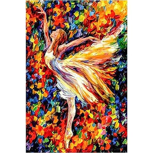Color Abstract Ballet Woman Diamond Painting Round Full Drill Nouveaute DIY Mosaic Embroidery Cross Stitch Oil Portrai Pattern
