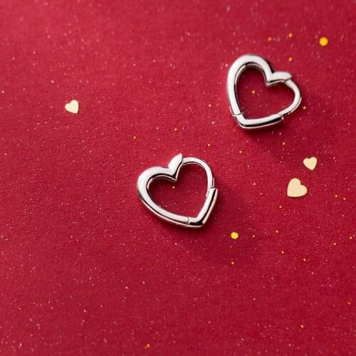 Exquisite Piercing Heart Stud Earrings for Women Femme Wedding Party Femme pendientes Brincos Fashion Jewelry Gifts