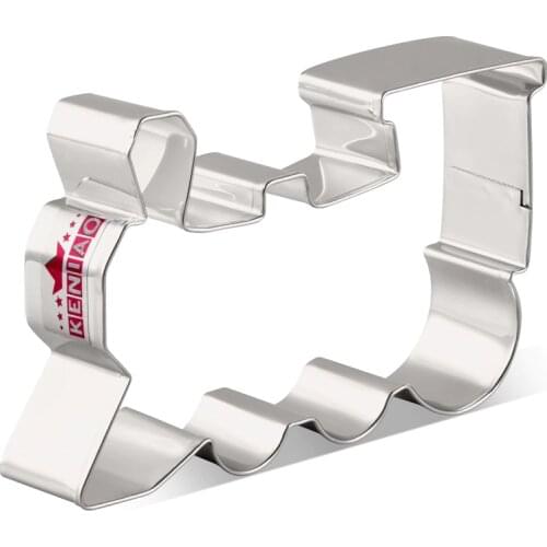 KENIAO Train Cookie Cutter for Kids - 11.2 x 7.3 cm - Vehicle Biscuit / Fondant / Pastry Cutter - Stainless Steel