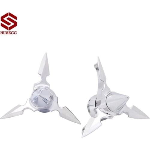 Motorcycle Wheel Spun Front Axle Blade Spinning Nut Axle Cap for Harley Softail Dyna Fat Street Boy Low Rider Heritage 2008-2016