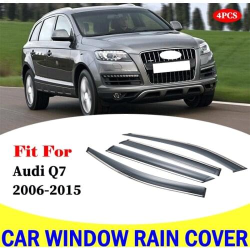 FOR Audi Q7 2006-2015 window visor car rain shield deflectors awning trim cover exterior car-styling accessories parts