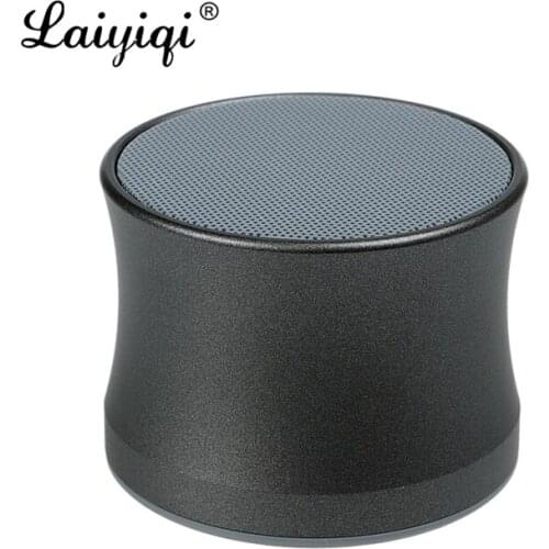 Laiyiqi Hot sale Metal texture Bluetooth BT speaker reveil subwoofer car enceinte bluetooth portable puissant tn portatil bocina