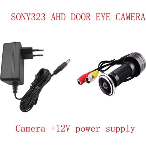 Mini Home Video Peephole Door Hole Camera 1080P HD Door Eye CCTV AHD SONY323 Chip 2MP Star Light 0.001 Lux Wired Security Camera