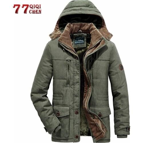 Brand Winter Military Jacket Men 5XL 6XL Warm Thick Cotton-Padded Parkas Hooded Coats Windbreaker Jackets Overcoat Parkas Hombre
