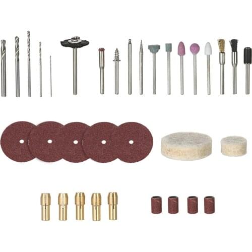 Electric Drill Accessories Kit Bit/Chuck/Sheep Grinding Head/Resin/Nylon Brush Drill Slice For Polishing Carving Cutting Tools