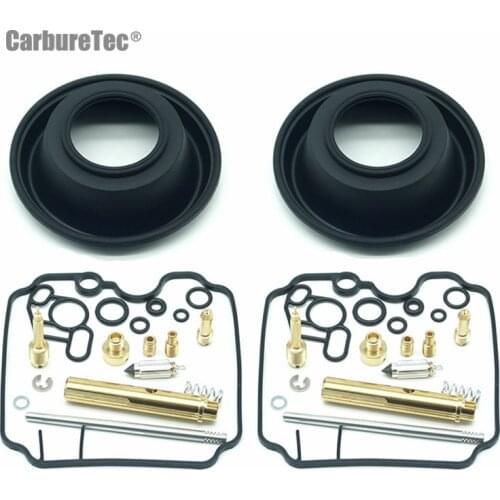 For Yamaha XTZ750 XTZ 750 Super Tenere Carburetor Repair Kit Float Needle Main Pilot Jets Plunger Vacuum Diaphragm 2 Sets
