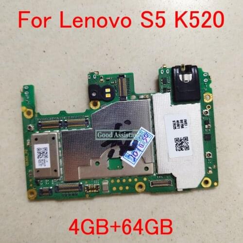 Original Tested Mainboard For Lenovo S5 K520 4GB+64GB motherboard Circuits Fee Flex Cable