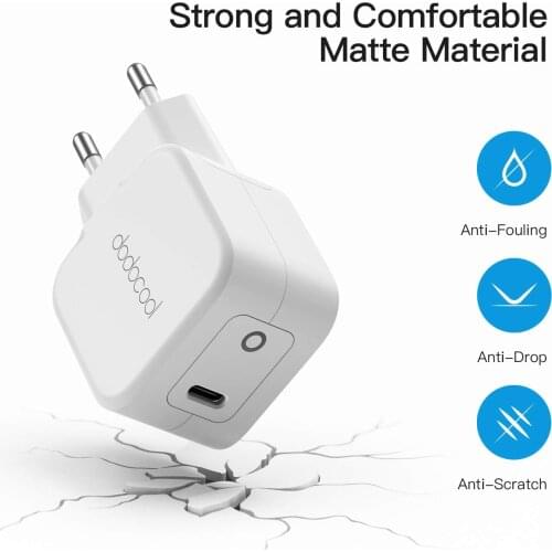 Original dodocool PD20W 5V 3A Smartphones Charger Quick Charge 3X Faster USB-C For iPhone 12 11 Pro Max Samsung Galaxy