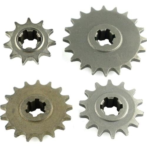 T8F 11 14 17 20 Tooth 11T 14T 17T 20T front sprocket 2 stroke 47cc 49cc mini moto pocket atv dirt bike