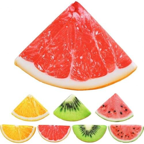 Fruit Plush Cushion Cute Full Filled Design Key Buckle Watermelon Kiwi Pomelo Orange Plush Cushion Toy for Kid Pillow