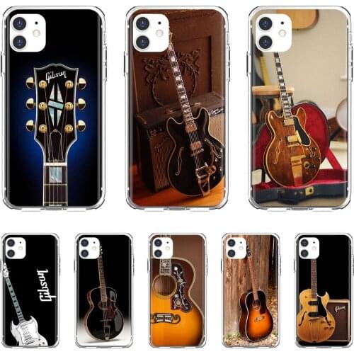 Musical-instruments-Gibson-Guitar For Samsung Galaxy A9 A8 Star Lite A3 A5 A7 A6 Plus 2018 2015 2016 2017 Silicone Skin Case