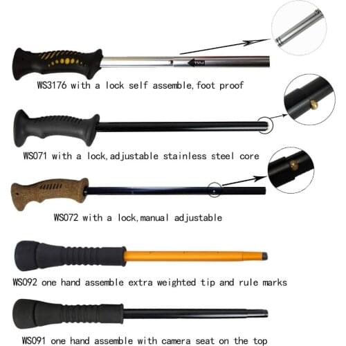 Aventik Wading Staff Collapsible Fly Fishing Stick Fishing Tackle Popular Fishing Accessory Fly Fishing Stick