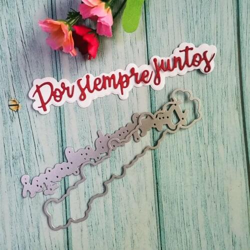 Words"Together Forever" Metal Cutting Dies Stencil Template for DIY Scrapbooking Paper Cards Making Decor Craft New Dies Cut