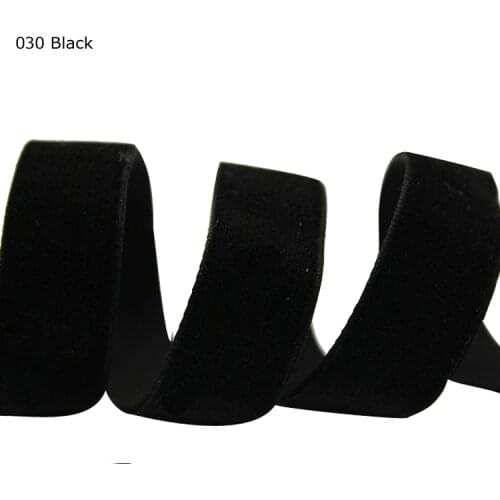 5/8" Stretch black velvet ribon