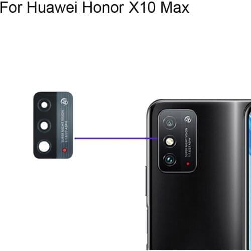 High quality For Huawei Honor X10 Max Back Rear Camera Glass Lens test good For Huawei Honor X 10 Max Replacement Parts X10MAX
