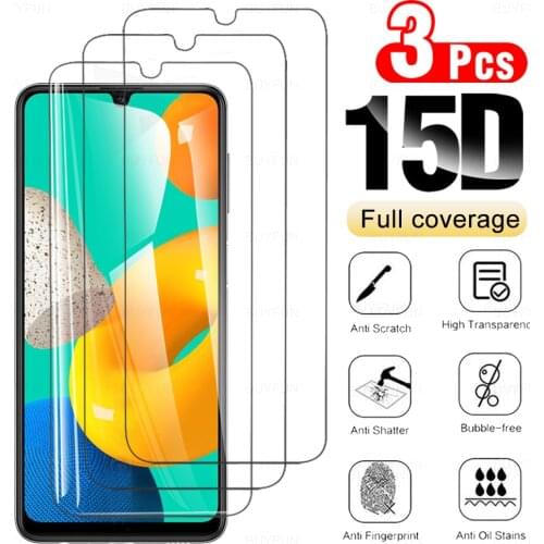 3PCS Samsun M32 galaxi m32 HD Tempered Glass Protector For Samsun Galaxy M32 M31 M31S M30 M30S M21 M21S Screen Protective Film