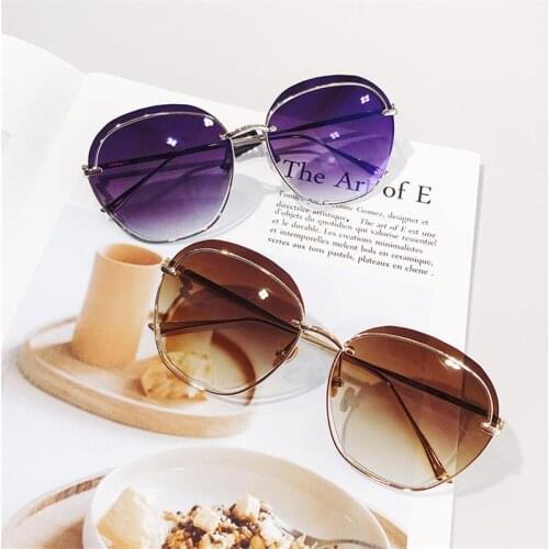 2020 New high quality Square Alloy Fashion Gradient Sunglasses Women Driving UV400 Sun Glasses Vintage Eyewear Oculos Shades
