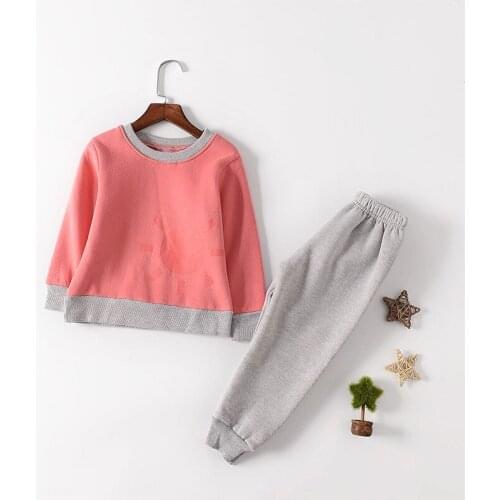 2018 Cotton sunflower girls clothes set childrens clothing coat + pants suit children suits cotton sweater trousers 2pcs