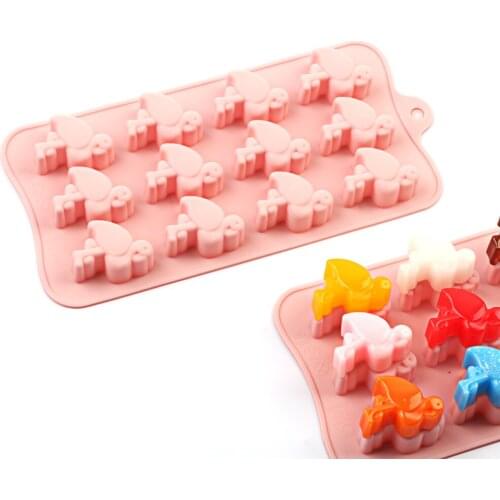 2020 Silicone chocolate molds cake decorating tools 15 Firebird shape DIY silicone Candy mold baking cake molds 3D Ice