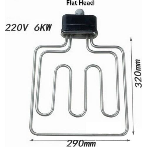 6/9/12KW Submersible Water Heater Electric Water Immersion Heating Element Steam Box Hot Tube 304 Stainless Steel 220V/380V