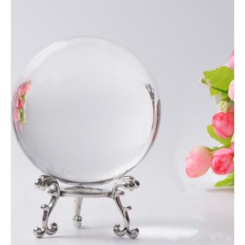 60/70/80MM Photography Crystal Ball Ornament FengShui Globe Divination Quartz Magic Glass Ball Home Decor Sphere bola de cristal