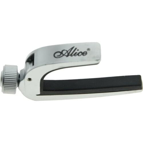 Alice Silver Zinc Alloy Adjustable Light Guitar Capo Guitar Quick Release Key Clamp High Quality