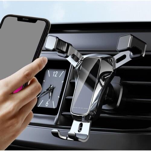 Cellphone Bracket Double Triangle Fixation Multifunctional Gravity Car Air Vent Phone Stand for Auto Phone Accessories Holder