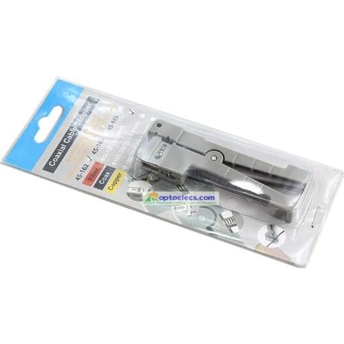 Free Shipping 10pcs/lot Fiber Optic Cable Stripping Tool Fiber Optic Stripper Ideal 45-162 Coaxial Cable Stripper