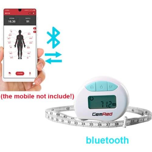 Digital Body Tape Measure 150cm LED Electronic Health Band Tape Ruler Circumference And Linear Measure Mode Body Fat Caliper