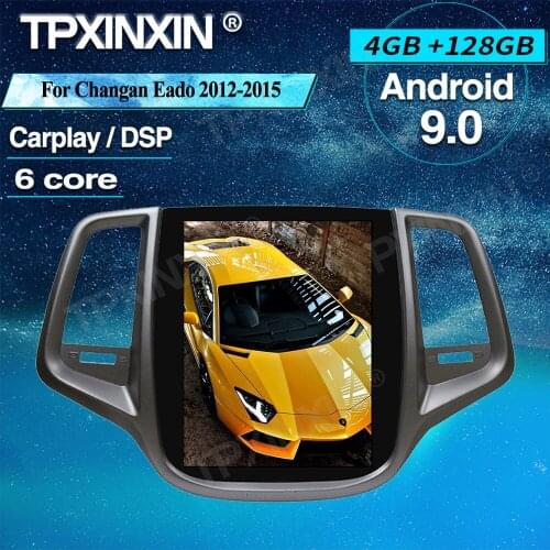 For Changan Eado 2012-2015 Carplay Android 9.0 Tesla Style Screen Car GPS Navigation Multimedia Autoradio Video Player Headunit