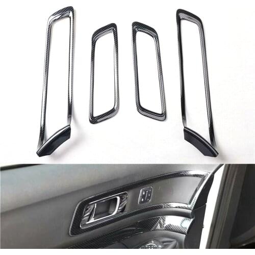 For Ford Explorer 2016 2017 2018 Car Door Inner Handle Grab Bowl Frame Trim New ABS Car-styling Molding 4pcs