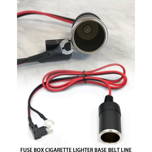 Pure Copper Car Cigarette Lighter Charger Cable Female Socket Plug Connector Adapter Cable Fuse Automobiles Accessories New 2021