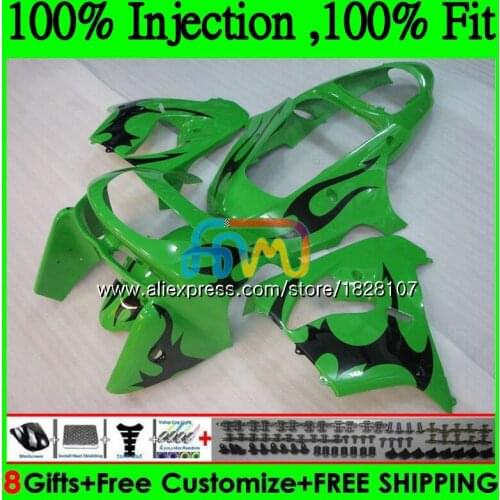 OEM kit For KAWASAKI ZX900 ZX9 Green blk R ZX 9R 900CC ZX 9 R 900 29BS.40 ZX-9R ZX9R 98 99 00 01 1998 1999 2000 2001 Fairing
