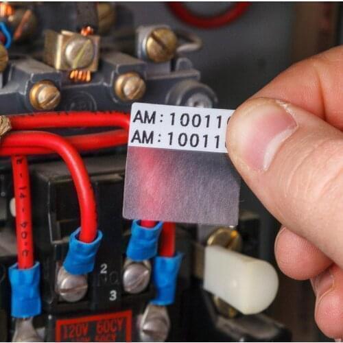 M21-750-499 19.1mm Width Label Tape Black On White Compatible for BMP21