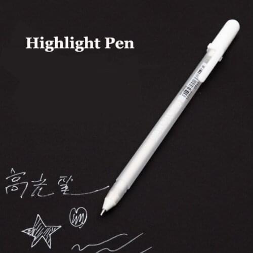 3 Size White Paint Marker Pens Highlight Liner Sketch Markers For Kids Writing Graffiti Art Manga Painting School Supplies